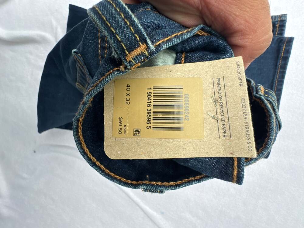 NWT Levi's Men's 569 Loose Straight Stretch Jeans, Medium Wash, 40 x 32 - Picture 5 of 6